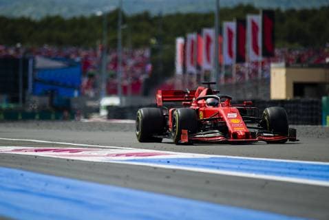 23rd June 2019, Circuit Automobile Paul Ricard, Le Castellet, Marseille, France ; FIA Formula 1 Grand Prix of France, Race Day; Sebastian Vettel of the Ferrari Team in action during the French Grand Prix  ActionPlus12147272 PabloxGuillen