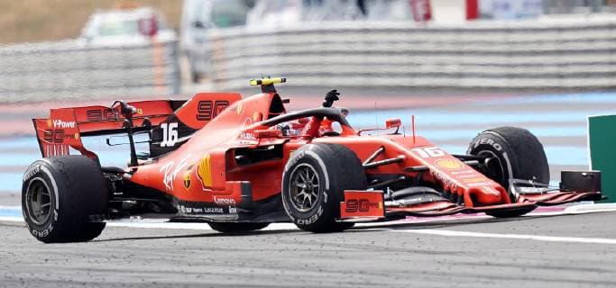 Le Castellet, France, 23 06 2019, Formula 1, Formula 1, French Grand Prix, Charles Leclerc MCO 16 , Scuderia Ferrari Mission Winnow beckons the spectators Defodi 09 506 033936 Defodi-506