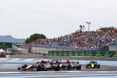Motorsports: FIA Formula One World Championship, WM, Weltmeisterschaft 2019, Grand Prix of France, 99 Antonio Giovinazzi (ITA, Alfa Romeo Racing), 7 Kimi Raikkonen (FIN, Alfa Romeo Racing), Le Castellet France