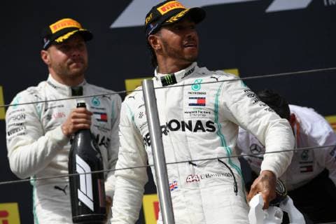 June 23, 2019 - Le Castellet, Provance, France, France - English five time World Champions Lewis Hamilton of German team Mercedes-AMG Petronas Motosport driving his single-seater Mercedes W10 during the 60th edition of the French GP, 8th stage of the Formula 1 World Championship, WM, Weltmeisterschaft in Circuit Paul Ricard, in Le Castelett, France, on June 23, 2019. French GP - Race And Podium Ceremony - ZUMAn230 20190623_zaa_n230_234 Copyright: xAndreaxDiodatox