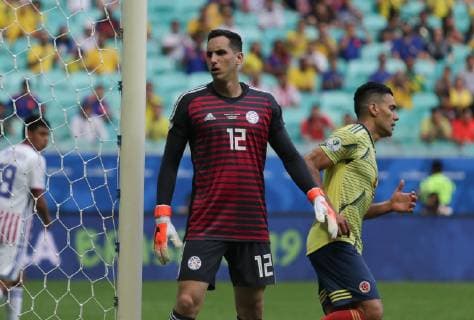 Colombia vs Paraguay SALVADOR, BA - 23.06.2019: COLOMBIA VS PARAGUAY - Gatito Fernandez, during a match between Colombia and Paraguay, valid for the group stage of the Copa America 2019, held this Sunday (23) at the Fonte Nova Arena in Salvador, Bahia, Brazil. (Photo: Tiago Caldas Fotoarena) x1751683x  TiagoxCaldas