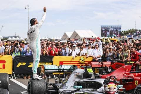 Motorsports: FIA Formula One World Championship, WM, Weltmeisterschaft 2019, Grand Prix of France, 44 Lewis Hamilton (GBR, Mercedes AMG Petronas Motorsport), Le Castellet France