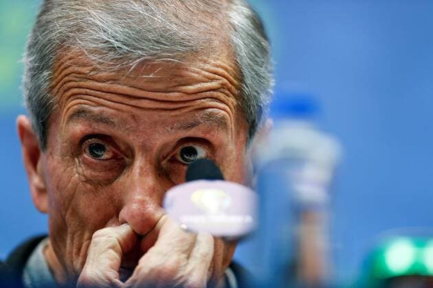 Uruguay s national soccer team head coach Oscar Tabarez delivers a press conference, PK, Pressekonferenz at the Maracana stadium, in Rio de Janeiro, Brazil, 23 June 2019. Uruguay s national soccer team press conference in Rio de Janeiro !ACHTUNG: NUR REDAKTIONELLE NUTZUNG!  Copyright: xAntonioxLacerdax COPAME1585 20190624-636969348058026218