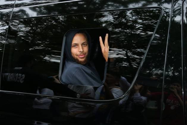 Sport Bilder des Tages NBA, Stephen Curry Promotiontermin in Tokio NBA, Basketball Herren, USA star Stefan Curry of Golden State Warriors attends a press conference, PK, Pressekonferenz following his Underrated Tour, a series of basketball camps for high school players, in Tokyo, Japan on Sunday, June 23, 2019. Noxthirdxpartyxsales  (106549419)