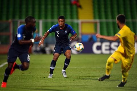 Photo Massimo Paolone LaPresse June 24, 2019 Cesena, Italy soccer France vs Romania - UEFA Under 21 Championship Italy 2019 - Group stage final tournament Group C - "Dino Manuzzi" stadium. In the pic: Kelvin Amian (Francia) in action  Copyright: xMassimoxPaolone LaPressex