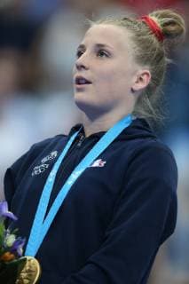 Lea Labrousse, FRA, after individual final at the 2nd European Games in Minsk 24 06 2019