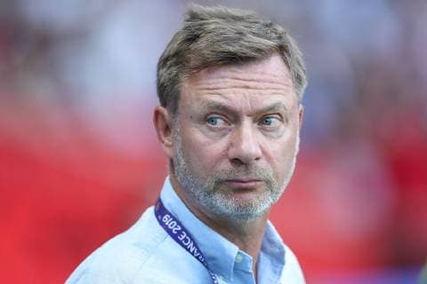 June 24, 2019, Paris, France: Peter Gerhardsson coach of during a match against Canada by the Women s World Cup finals at the Parc des Princes Stadium. Soccer 2019: Womens Wolrd Cup: Sweden 1:0 Canada  - ZUMA19 - 20190624_mda_c233_491 Copyright: xVanessaxCarvalhox