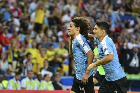 Chile x Uruguay RIO DE JANEIRO, RJ - 24.06.2019: CHILE X URUGUAY - Cavani Gomez celebrates goal during Chile-Uruguay match, valid for the 2019 Copa America group stage, held this Monday (24) at the Maracanã Stadium in Rio de Janeiro, RJ. (Photo: Celso Pupo Fotoarena) x1752570x  CelsoxPupo