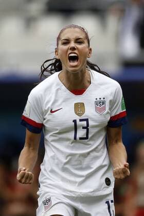 Reims, France, FIFA Women Football World Cup , FIFA Women s World Cup France, Spain vs USA 1 2 Round of 16 on 24 06 2019 at Stade Auguste n Delaune Stadium in Reims France Alex MORGAN USA