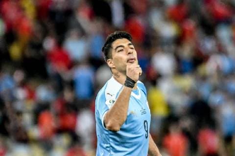 Chile x Uruguay RIO DE JANEIRO, RJ - 24.06.2019: CHILE X URUGUAY - Suárez celebrates victory after the match between Chile and Uruguay, valid for the group stage of the Copa America 2019, held this Monday (24) at the Maracanã Stadium in Rio de Janeiro, RJ. (Photo: Nayra Halm Fotoarena) x1752607x  NayraxHalm