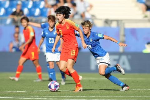 Valentina GIACINTI, italie, WANG Yan, chine FOOTBALL : Italie vs Chine - Coupe du Monde Feminine - Montpellier - 25 06 2019 RichardGosselin Panoramic 