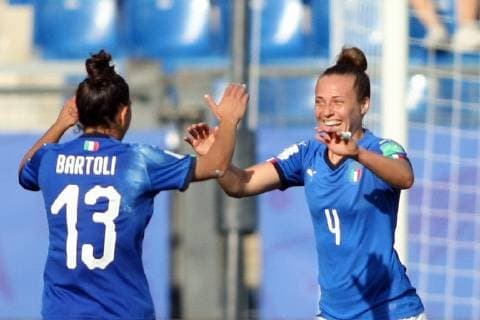 joie but italie Aurora GALLI FOOTBALL : Italie vs Chine - Coupe du Monde Feminine - Montpellier - 25 06 2019 RichardGosselin Panoramic 