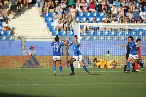 joie but italie Aurora GALLI FOOTBALL : Italie vs Chine - Coupe du Monde Feminine - Montpellier - 25 06 2019 RichardGosselin Panoramic 