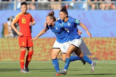 joie but italie Aurora GALLI FOOTBALL : Italie vs Chine - Coupe du Monde Feminine - Montpellier - 25 06 2019 RichardGosselin Panoramic 