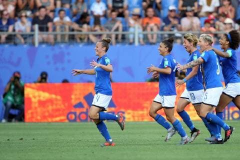 joie but italie Aurora GALLI FOOTBALL : Italie vs Chine - Coupe du Monde Feminine - Montpellier - 25 06 2019 RichardGosselin Panoramic 