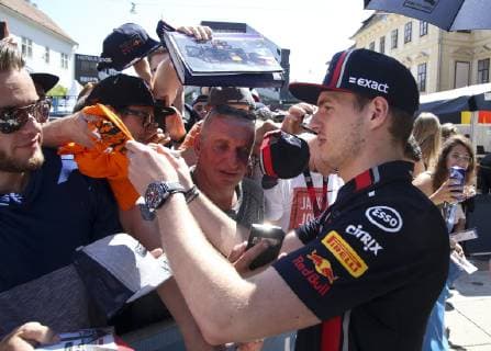 FORMULA 1 - Projekt Spielberg, media day GRAZ,AUSTRIA,26.JUN.19 - MOTORPORTS, FORMULA 1 - Projekt Spielberg, media day, showrun with Max Verstappen. Image shows Max Verstappen (NED Red Bull Racing). GEPAxpictures xWolfgangxGrebien