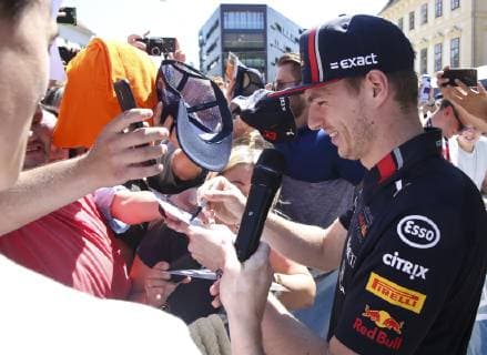 FORMULA 1 - Projekt Spielberg, media day GRAZ,AUSTRIA,26.JUN.19 - MOTORPORTS, FORMULA 1 - Projekt Spielberg, media day, showrun with Max Verstappen. Image shows Max Verstappen (NED Red Bull Racing). GEPAxpictures xWolfgangxGrebien