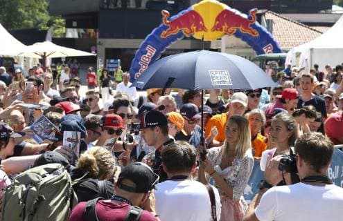FORMULA 1 - Projekt Spielberg, media day GRAZ,AUSTRIA,26.JUN.19 - MOTORPORTS, FORMULA 1 - Projekt Spielberg, media day, showrun with Max Verstappen. Image shows Max Verstappen (NED Red Bull Racing). GEPAxpictures xWolfgangxGrebien