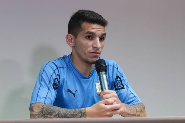 Coletiva Selecao Uruguai SALVADOR, BA - 26.06.2019: COLETIVA SELEcaO URUGUAI - Lucas Torreira, player of the Uruguayan national team, Nationalteam during a press conference, PK, Pressekonferenz at Hotel Hangar, in Salvador, Bahia, Brazil. (Photo: Tiago Caldas Fotoarena) x1753177x  TiagoxCaldas