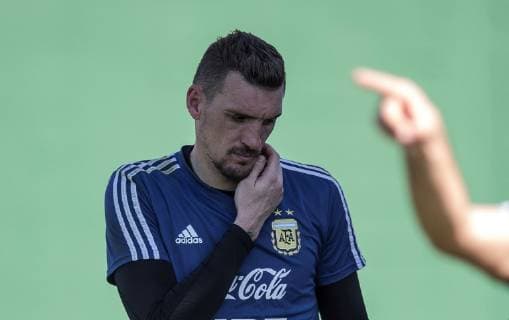 Fußball, Copa America, Nationalteam Argentinien Training Argentina s national soccer team goalkeeper Franco Armani participates in a training session in Rio de Janeiro, Brazil, 26 June 2019. Argentina will face Venezuela as part of Copa America 2019 quarters final on 28 June 2019. Argentina s national soccer team training session !ACHTUNG: NUR REDAKTIONELLE NUTZUNG!  Copyright: xAntonioxLacerdax COPAME1826 20190626-636971753029943252