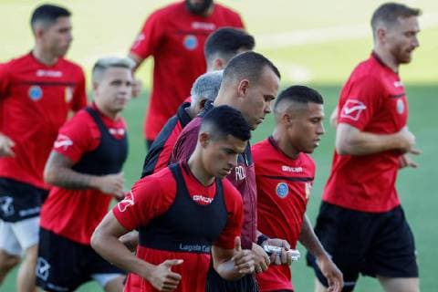 Venezuela s national soccer team players attend a training session at the Center of Training of the School of Physical Education of the Army, in Rio de Janeiro, Brazil, 26 June 2019. Venezuela prepares its match next Friday against Argentina for the quarterfinals of the Copa America Brazil 2019. Training of Venezuela in the Copa America !ACHTUNG: NUR REDAKTIONELLE NUTZUNG!  Copyright: xJulioxCesarxGuimaraesx COPAME1919 20190626-636971902067028171