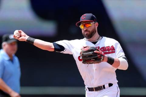 Cleveland Indians Jason Kipnis against the Kansas City Royals in Cleveland, Ohio Wednesday June 26, 2019.  CLE20192506137 AARONxJOSEFCZYK
