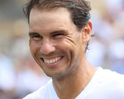 Sport Bilder des Tages June 26, 2019 - London, United Kingdom - Rafael Nadal between games at the Aspall Tennis Classic - an annual Pre Wimbledon grass court Exhibition event - at the Hurlingham Club in London Aspall Tennis Classic at the Hurlingham Club in London, UK - 26 Jun 2019 - ZUMAs197 20190626_zaa_s197_140 Copyright: xKeithxMayhewx