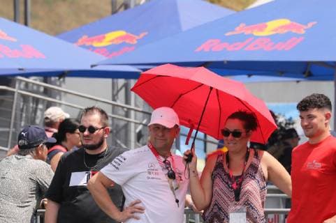 FORMULA 1 - GP of Austria 2019 SPIELBERG,AUSTRIA,27.JUN.19 - MOTORSPORTS, FORMULA 1 - Grand Prix of Austria, Red Bull Ring, preview. Image shows fans. GEPAxpictures xAndreasxPranter