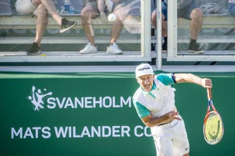 190627 John McEnroe under tennismatchen i Svaneholm Open den 27 juni 2019 i Skurup. *** 190627 John McEnroe during the tennis match in Svaneholm Open on June 27, 2019 in Skurup,  Copyright: ChristianxÖrnberg BB190627CO044