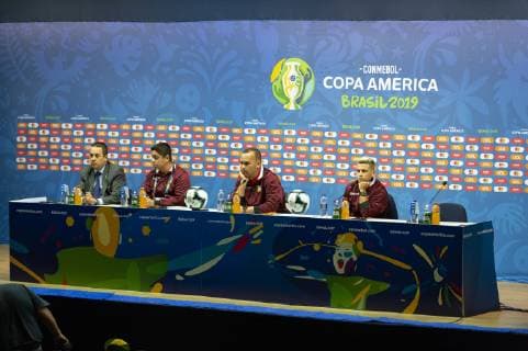 Coletiva Venezuela Copa América RIO DE JANEIRO, RJ - 27.06.2019: COLETIVA VENEZUELA COPA AMÉRICA - Player Yeferson Soteldo during the press conference, PK, Pressekonferenz of Venezuela in the Copa América held in Maracanã, Rio de Janeiro, RJ. (Photo: Celso Pupo Fotoarena) x1753952x  CelsoxPupo
