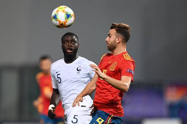 Mg Reggio Emilia 26 06 2019 - Europeo Under 21 Italia 2019 Spagna-Francia foto Matteo Gribaudi Image nella foto: Borja Mayoral-Dayot Upamecano 