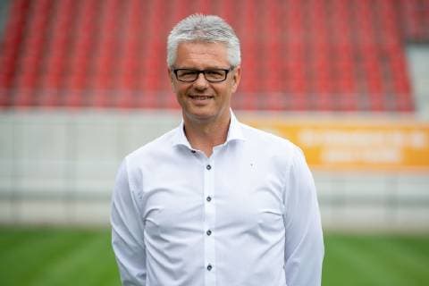Ralf Heskamp Sports Director HFC Hallescher Fussballclub e V 3 Liga, Portrait date 2019 2020, Halle Saale Sachsen Anhalt Germany