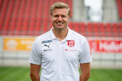 Marian Unger Goalkeeper Coach HFC Hallescher Fussballclub e V 3 Liga, Portrait date 2019 2020, Halle Saale Sachsen Anhalt Germany