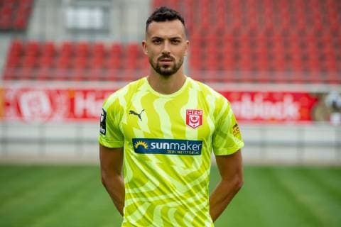 Kai Eisele HFC Hallescher Fussballclub e V 3 Liga, portrait date 2019 2020, Halle Saale Sachsen Anhalt Germany