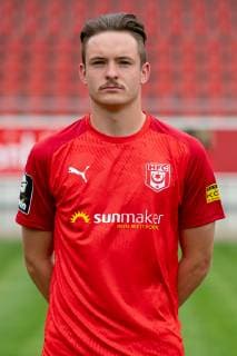 Niklas Kastenhofer HFC Hallescher Fussballclub e V 3 Liga, Portrait date 2019 2020, Halle Saale Sachsen Anhalt Germany