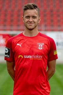 Jannes Vollert HFC Hallescher Fussballclub e V 3 Liga, portrait date 2019 2020, Halle Saale Sachsen Anhalt Germany