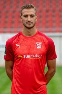 Pascal Sohm HFC Hallescher Fussballclub e V 3 Liga, portrait date 2019 2020, Halle Saale Sachsen Anhalt Germany