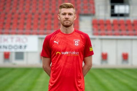 Mathias Fetsch HFC Hallescher Fussballclub e V 3 Liga, portrait date 2019 2020, Halle Saale Sachsen Anhalt Germany
