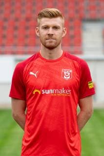 Mathias Fetsch HFC Hallescher Fussballclub e V 3 Liga, portrait date 2019 2020, Halle Saale Sachsen Anhalt Germany