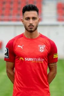 Davud Tuma HFC Hallescher Fussballclub e V 3 Liga, portrait date 2019 2020, Halle Saale Sachsen Anhalt Germany