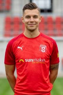 Erik Henschel HFC Hallescher Fussballclub e V 3 Liga, portrait date 2019 2020, Halle Saale Sachsen Anhalt Germany