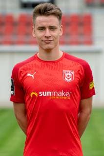 Florian Hansch HFC Hallescher Fussballclub e V 3 Liga, portrait date 2019 2020, Halle Saale Sachsen Anhalt Germany