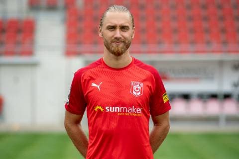 Björn Jopek HFC Hallescher Fussballclub e V 3 Liga, portrait date 2019 2020, Halle Saale Sachsen Anhalt Germany