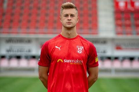 Nick Galle HFC Hallescher Fussballclub e V 3 Liga, portrait date 2019 2020, Halle Saale Sachsen Anhalt Germany