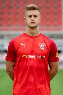 Nick Galle HFC Hallescher Fussballclub e V 3 Liga, portrait date 2019 2020, Halle Saale Sachsen Anhalt Germany