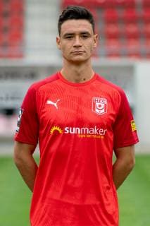 Niklas Landgraf HFC Hallescher Fussballclub e V 3 Liga, portrait date 2019 2020, Halle Saale Sachsen Anhalt Germany