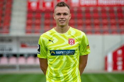 Tom Müller HFC Hallescher Fussballclub e V 3 Liga, portrait date 2019 2020, Halle Saale Sachsen Anhalt Germany