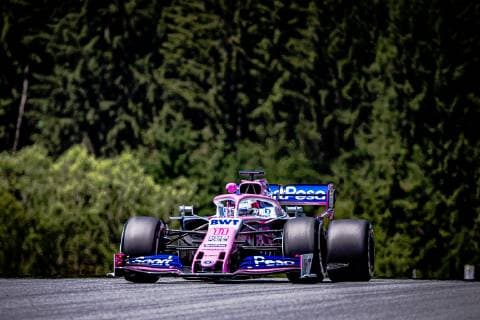 28 06 2019, Red Bull Ring, Spielberg, AUT, FIA, Formula 1, Austrian Grand Prix, Training, in picture Sergio Perez MEX, Racing Point Mexican Formula One driver Sergio Perez of Racing Point during practice for the Austrian FIA Formula One Grand Prix at the Red Bull Ring in Spielberg, Austria on 2019 06 28 Spielberg EX_ANG