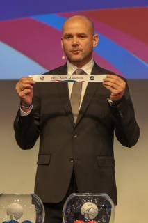 HANDBALL - EHF Euro 2020, draw VIENNA,AUSTRIA,28.JUN.19 - HANDBALL - EHF European Championship, EM, Europameisterschaft 2020, draw. Image shows secretary general Martin Hausleitner (EHF). GEPAxpictures xPhilippxBrem