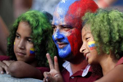 Venezuelan soccer fans attend the Copa America 2019 quarter-finals soccer match between Venezuela and Argentina, at Maracana Stadium in Rio de Janeiro, Brazil, 28 June 2019. Venezuela vs. Argentina !ACHTUNG: NUR REDAKTIONELLE NUTZUNG!  Copyright: xFernandoxMaiax SCA2129 20190628-636973523125199554